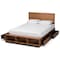 Baxton Studio Tamsin Wood Full Size 4-Drawer Platform Bed with Built-In Shelves 173-9419-10668 - alternate 3